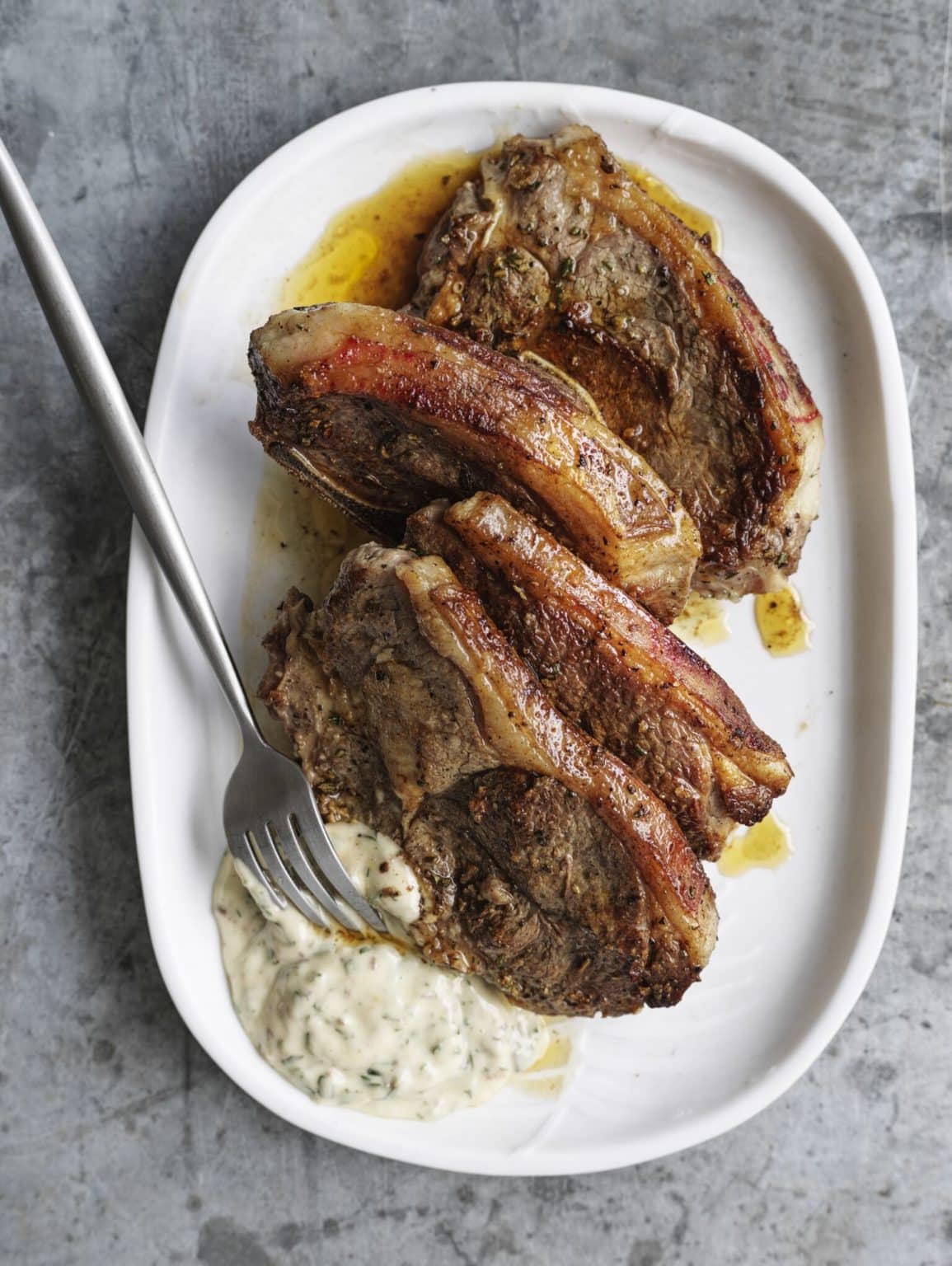 Lamb Chops with Anchovy Aioli Recipe