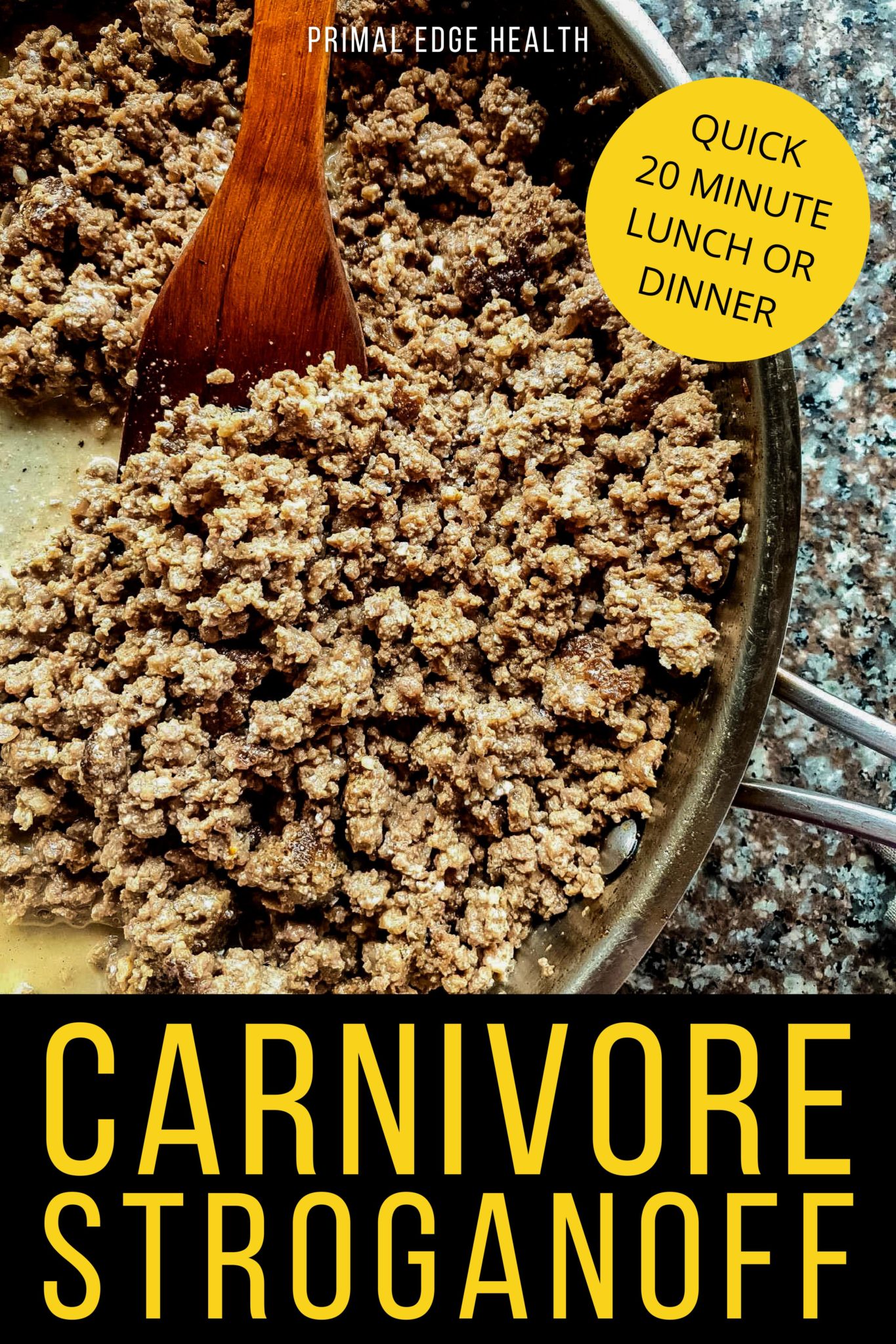 Carnivore Stroganoff Recipe With Ground Beef